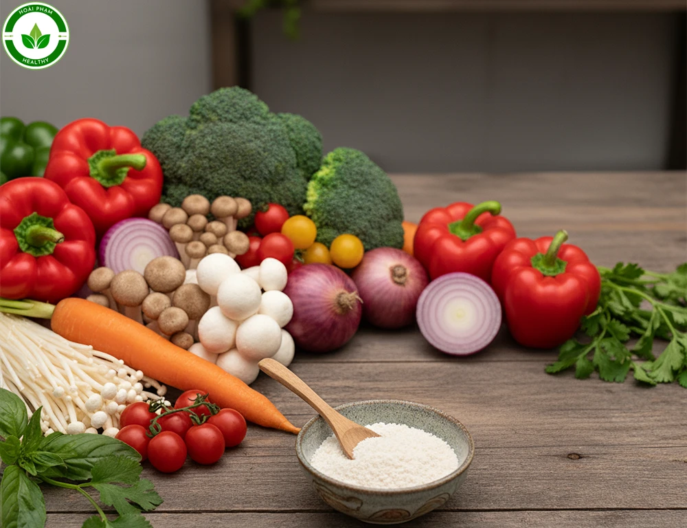 Cách làm hạt nêm chay từ rau củ và nấm