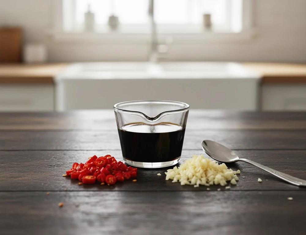 Gia vị để tạo nên món củ cải ngâm tương tuyệt hảo