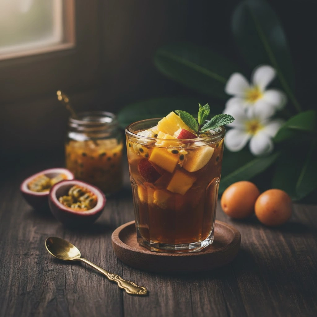 Thành phẩm trà hoa quả nhiệt đới tuyệt vời